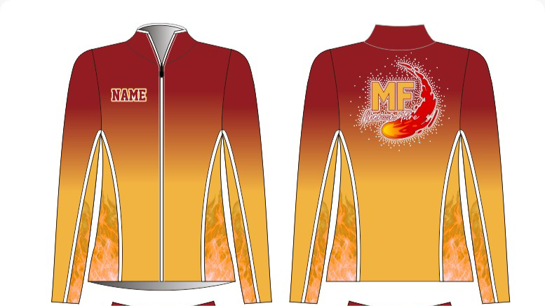 Maroon Fire Slim-Fit Jacket
