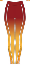 Load image into Gallery viewer, Maroon Fire Leggings
