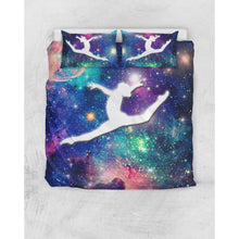 Load image into Gallery viewer, Galaxy Gymnast Duvet Cover Set
